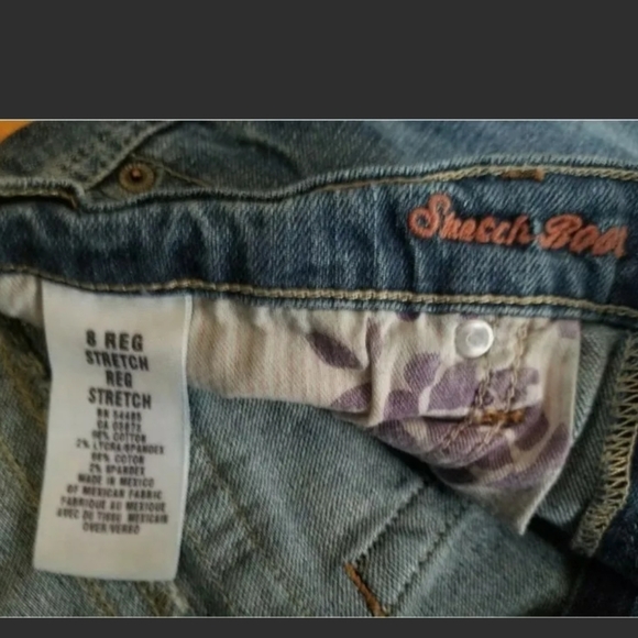 American Eagle Women's Jeans Size 8 Boot Cut Distressed Stretch Blue - Picture 7 of 11